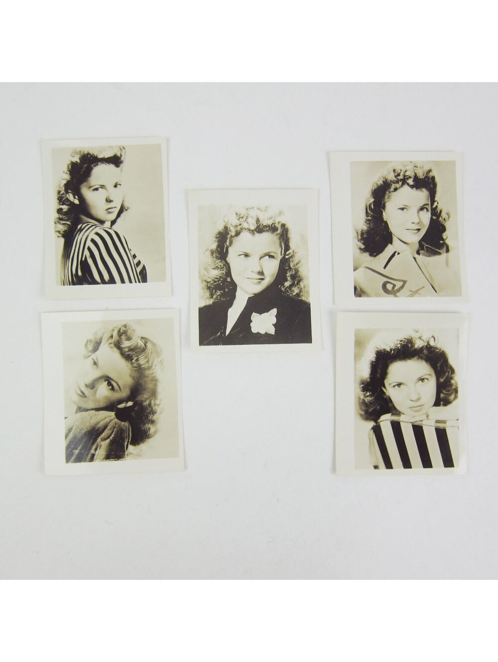 Shirley Temple Photographs Lot of 5 Hollywood Actress Portraits Vintage 1940s